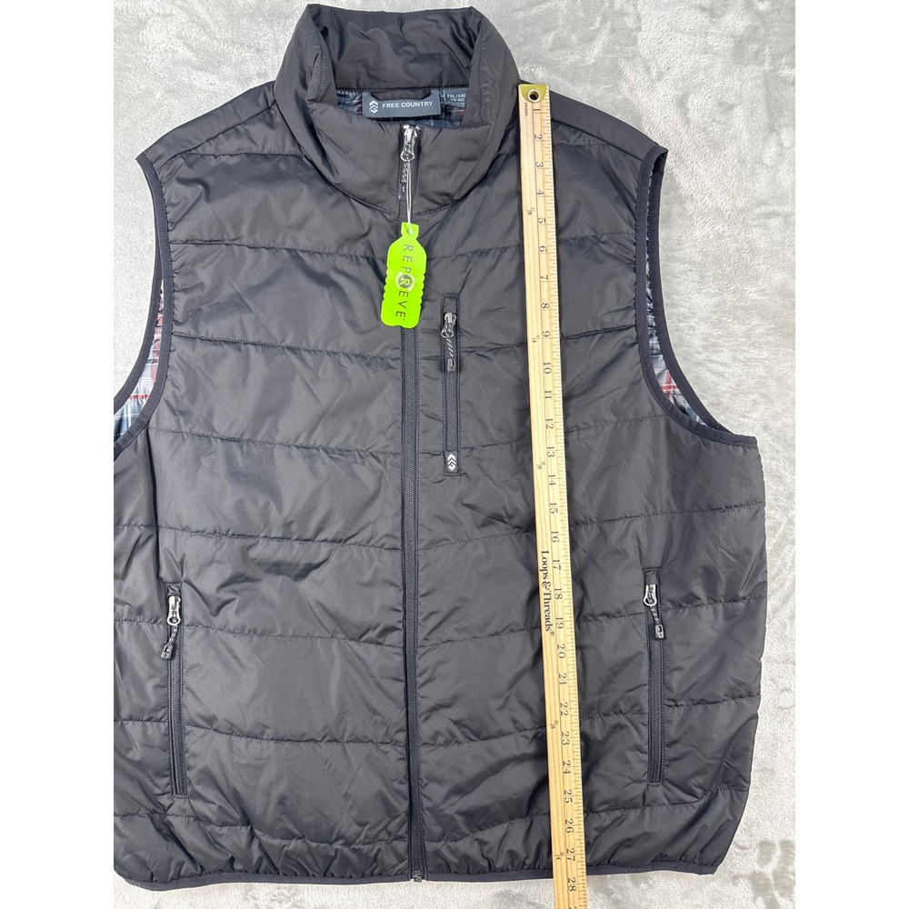 Free Country Vest Mens XXL Black Quilted Puffer NEW - Picture 5 of 8
